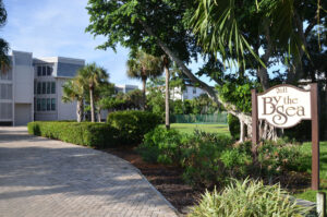 By the sea condos entrance